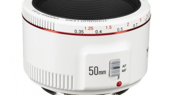 Yongnuo YN 50mm f/1.8 II Lens for Canon EF (White)